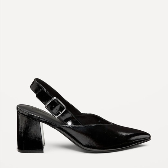 Elegant Black Slingback Heels - Picture 2 of 7